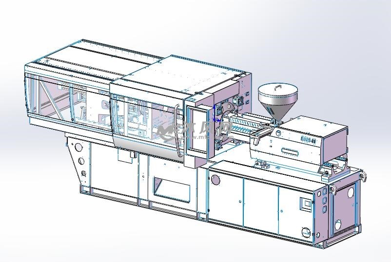 伺服节能注塑机 - 模具相关设备图纸 - 沐风网