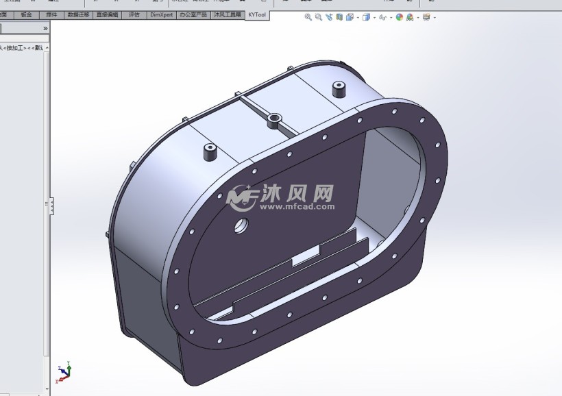 羅茨風機油箱3d圖