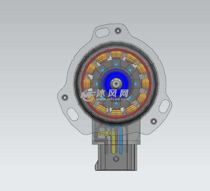 高扭矩电机俯视图
