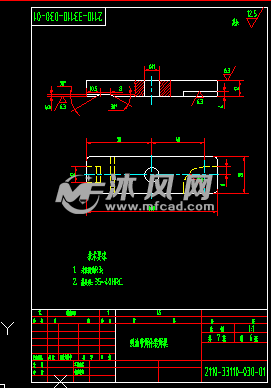 吸油管焊接件装焊模cad转动压板零件图