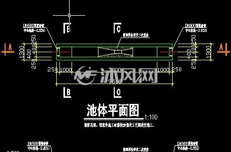 污水处理设备典型的排放口结构图