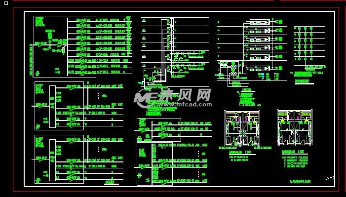 多層職工居住樓電路消防施工系統圖 - 電氣工程圖紙 - 沐風網