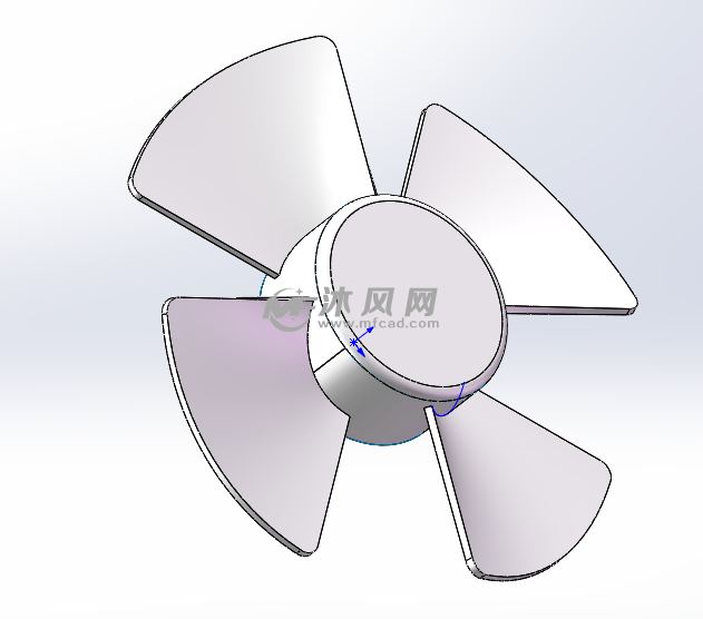 散热小风扇三维