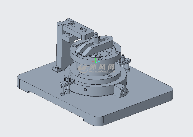 法蘭盤的加工工藝及鑽孔工裝夾具設計三維圖