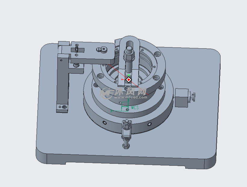 法兰盘的加工工艺及钻孔工装夹具设计三维图