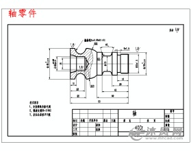 軸套兩配合件數控車加工工藝及手動編程-設計方案圖紙-沐風網