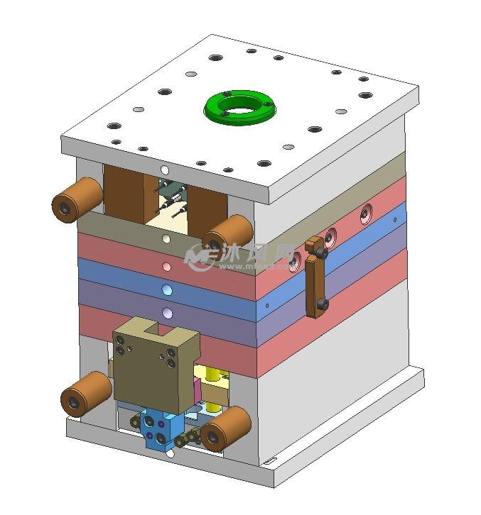 瓶盖防盗环二次顶出强脱螺纹倒扣
