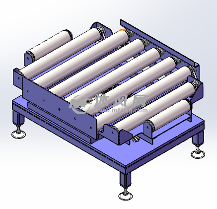 滚筒输送机旋转台