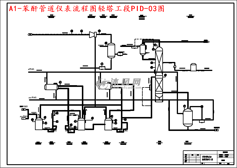 a1-苯酐管道儀表流程圖輕塔工段pid-03圖