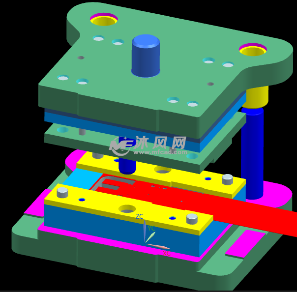 铁芯片级进模设计图