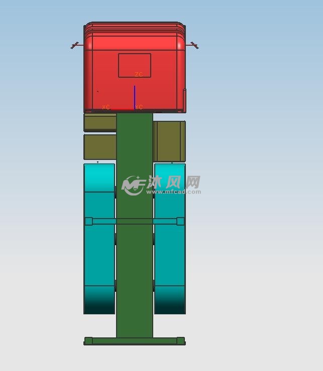 重卡牵引车俯视图