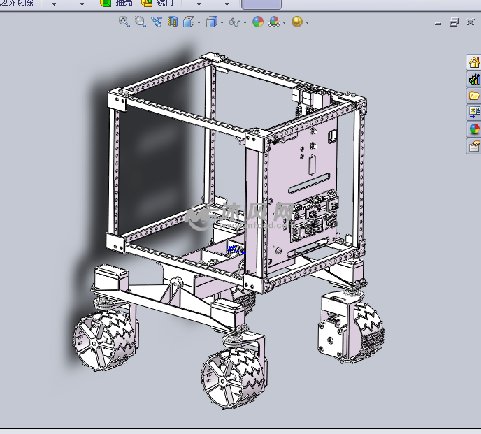 爆炸(排爆)机器人设计模型 - 机器人模型图纸 - 沐风网