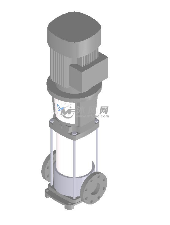 立式水泵模型三维