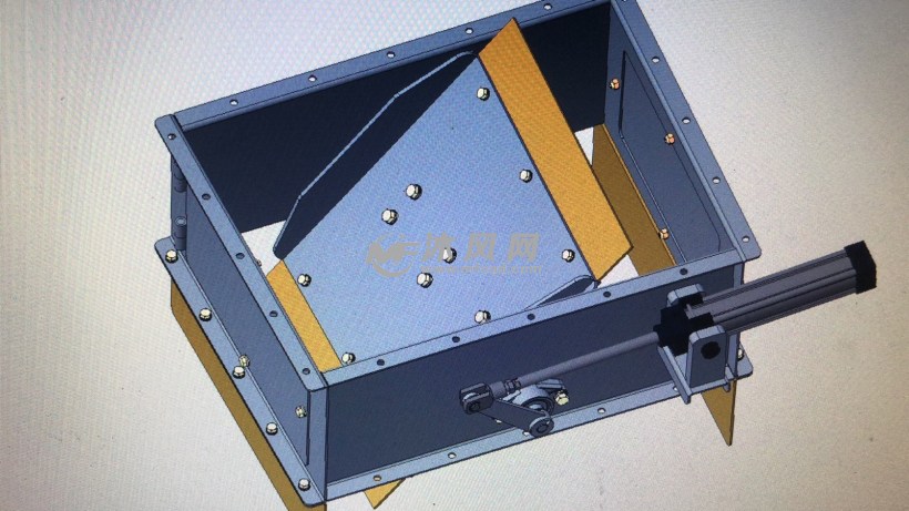 方形简易气动翻板