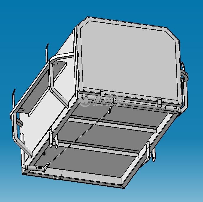 人力车后箱体 - 钣金图纸 - 沐风网