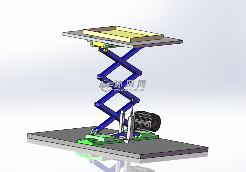 连杆自动抬升机构模型