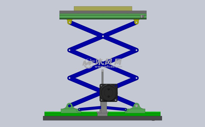 连杆自动抬升机构模型