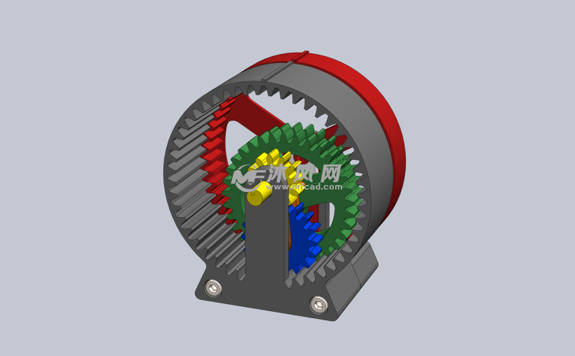 高速率齿轮箱 - 零部件模型图纸 - 沐风网