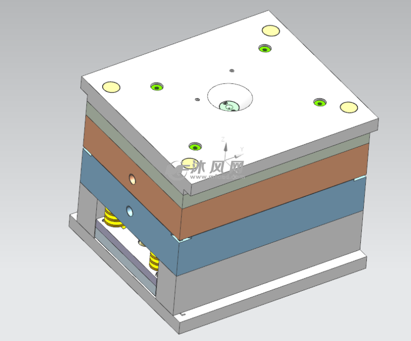模具整体3d外观