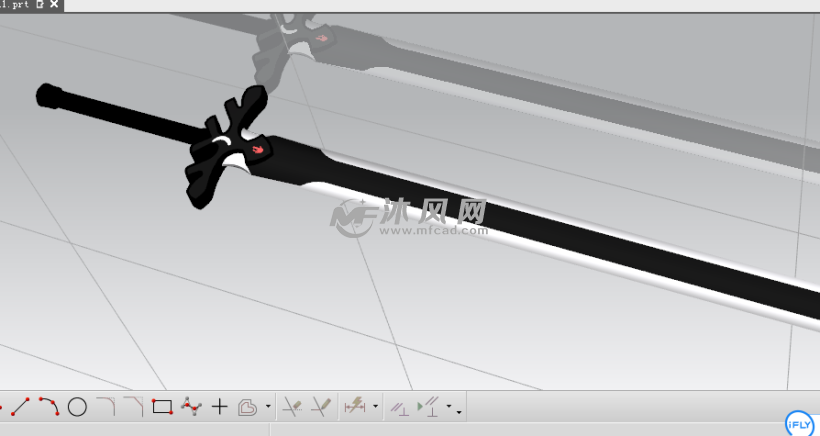刀剑神域夜空之剑 - 玩具公仔图纸 - 沐风网