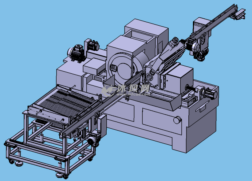 圆管分料输送外圆打磨机构