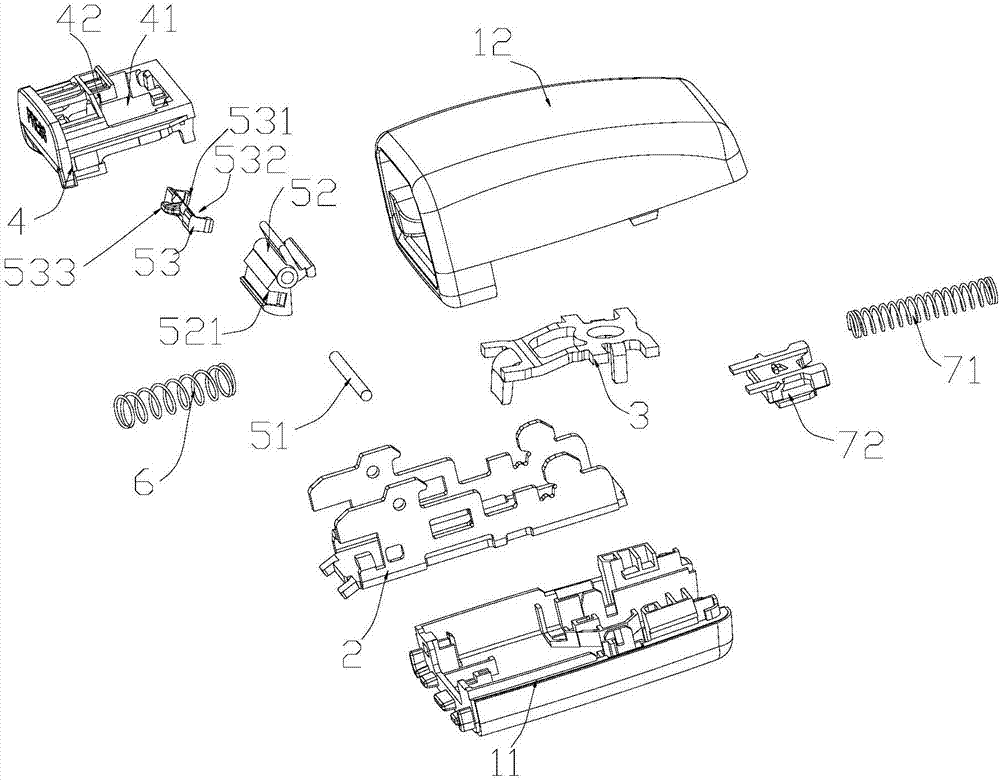安全带卡扣模型