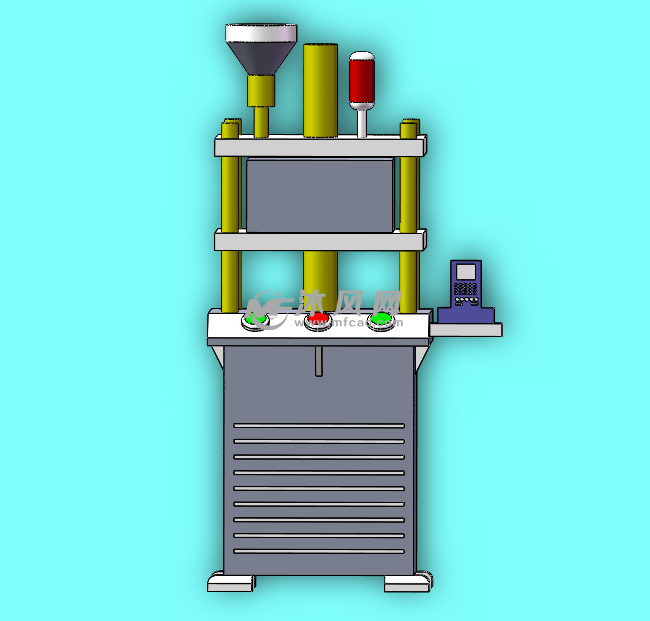 立式注塑机3d模型
