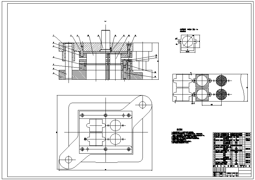 模具设计平面图图片