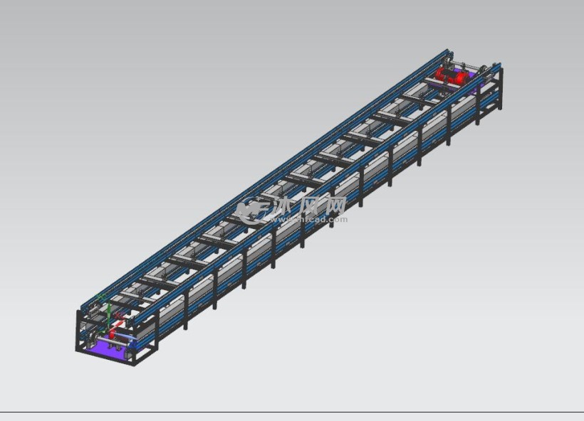 双层自动化输送线结构