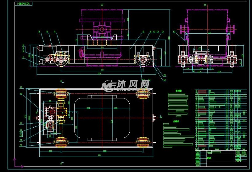120吨钢包车总装图