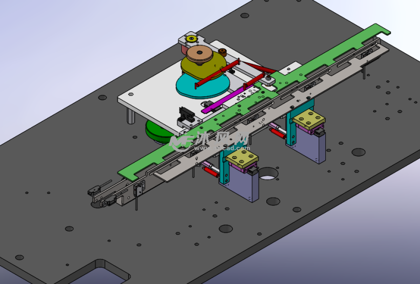 凸轮步进送料器 - 输送和提升设备图纸 - 沐风网