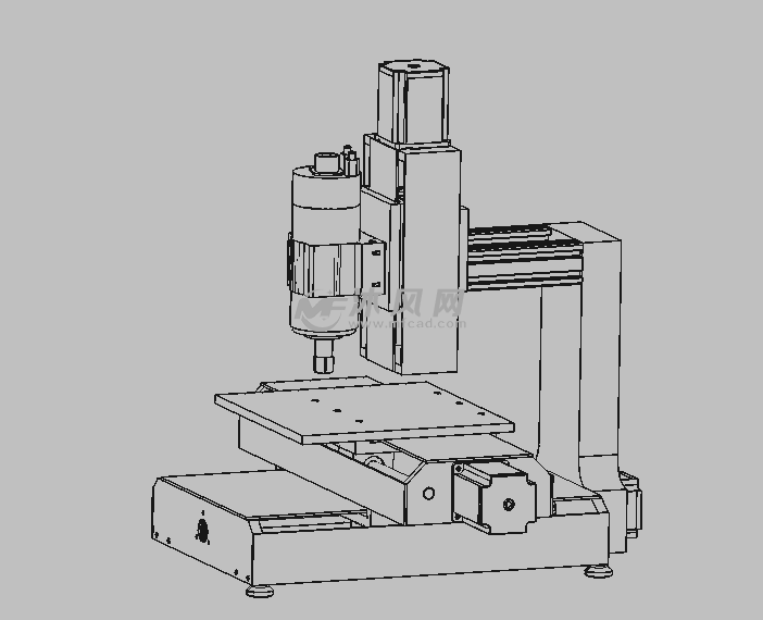 cnc雕刻机设计图 - 机械加工图纸 - 沐风网