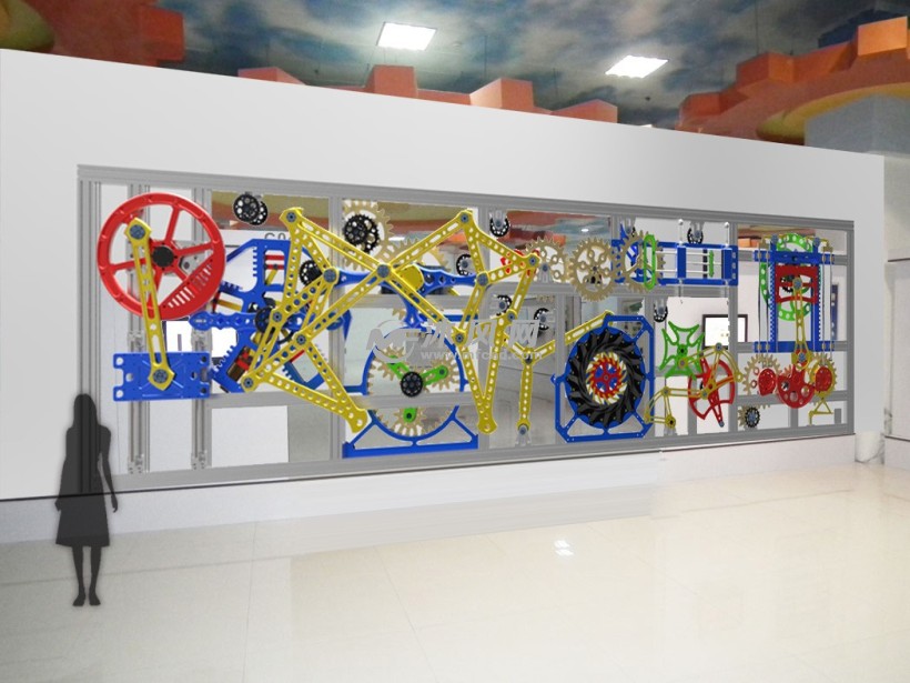 科普机械传动展示墙