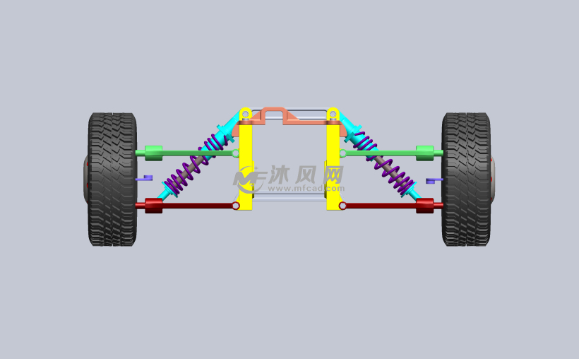 车轮双横臂式悬架总成