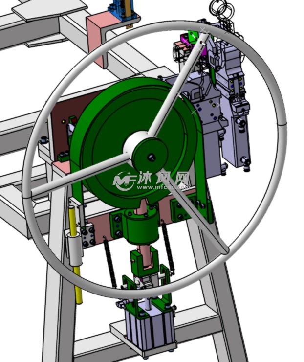bmw白车身翻转补焊夹具 - 机械加工图纸 - 沐风网