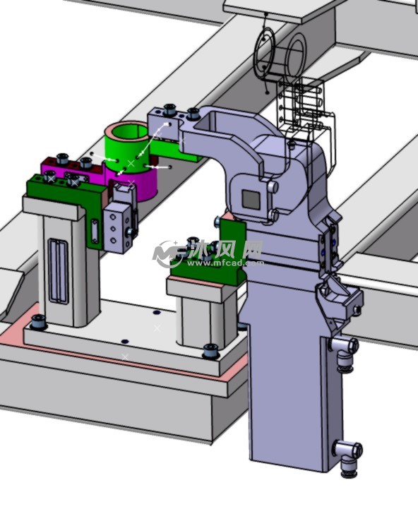 bmw白车身翻转补焊夹具