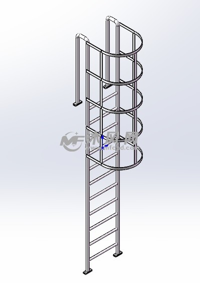 工程用直爬梯 - 建筑模型图纸 - 沐风网