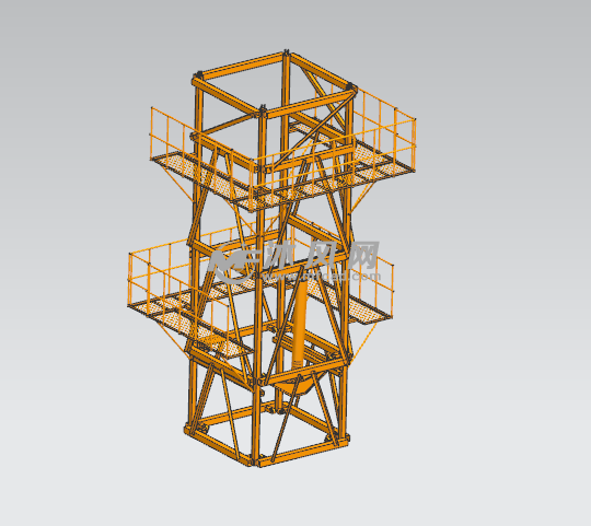塔吊顶升套架装配