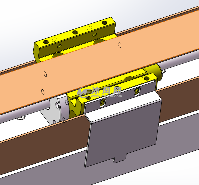 水平直线滑块机构