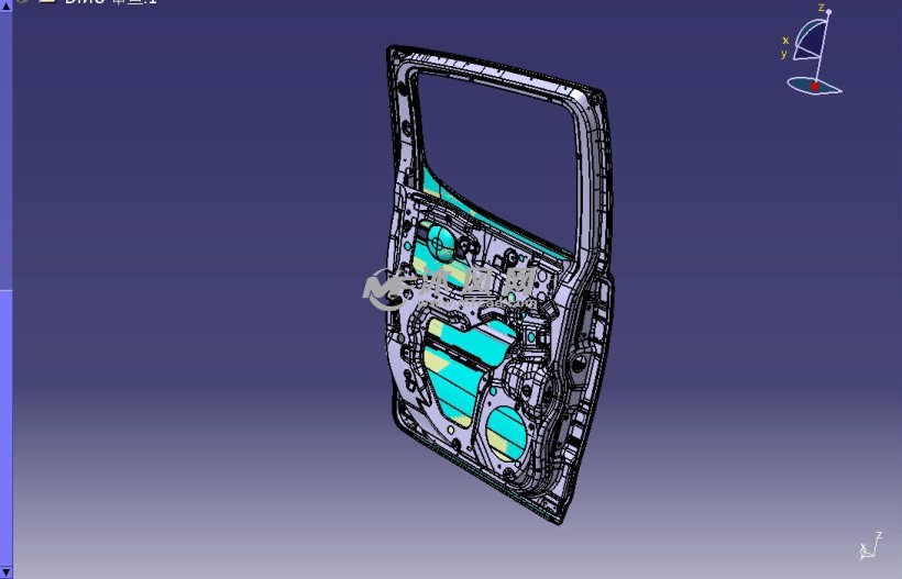 汽车左后门滚边夹具