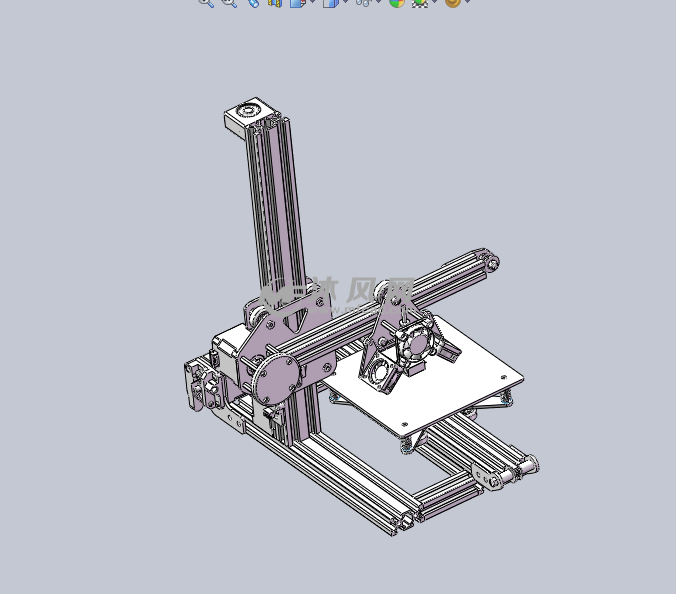 3d打印機(結構)設計模型 - 辦公用品圖紙 - 沐風網