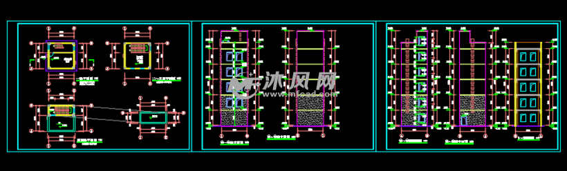 框架结构消防训练塔建筑图纸