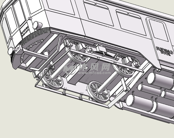 火车车厢模型图设计sw
