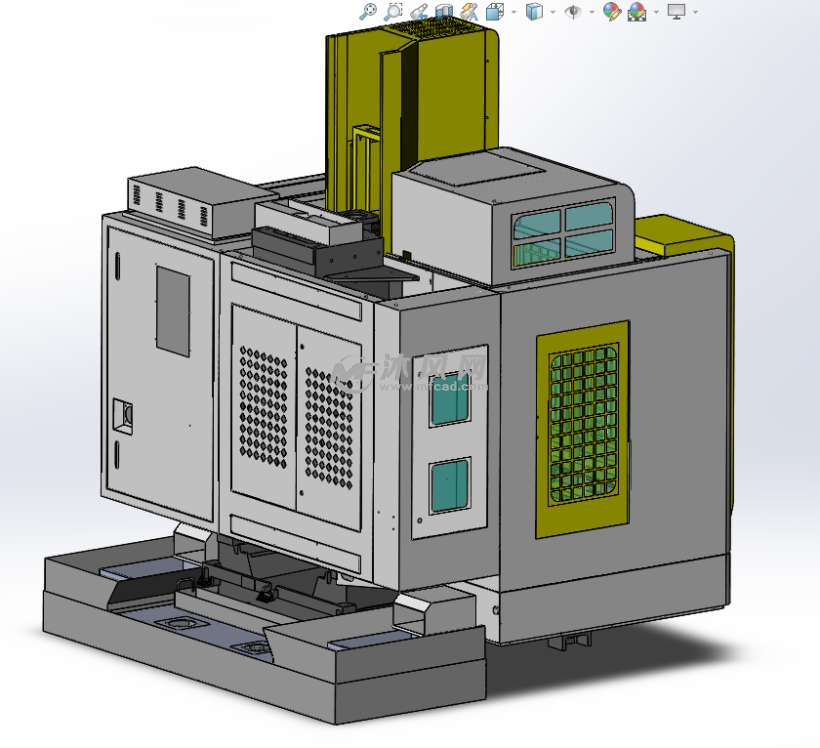 v8cnc 850加工中心 - 机械加工图纸 - 沐风网