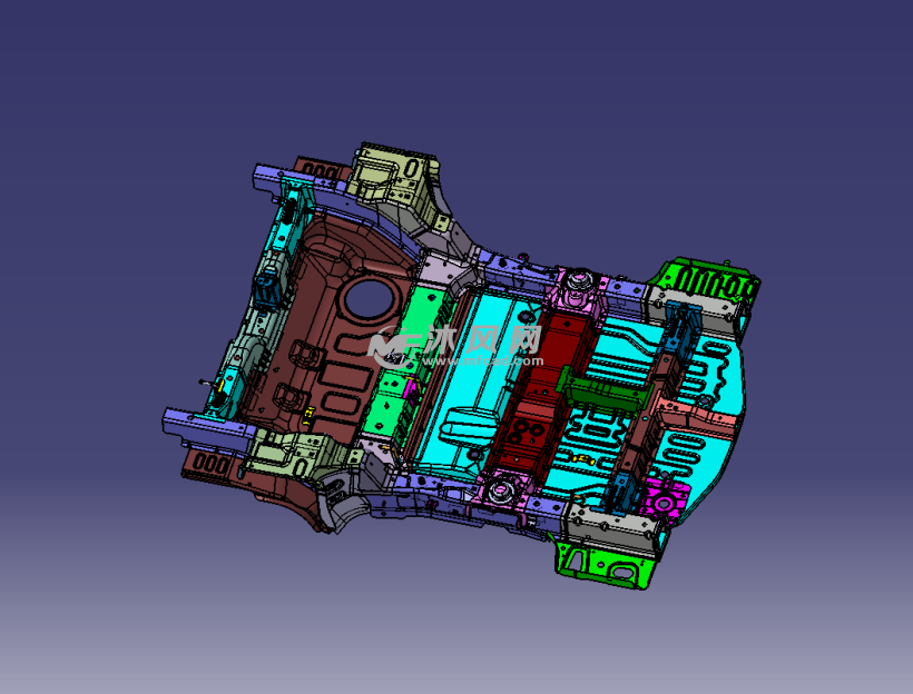 汽车地板钣金设计
