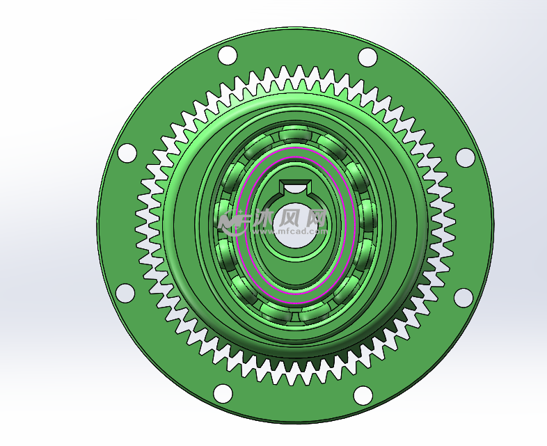 单级谐波减速器