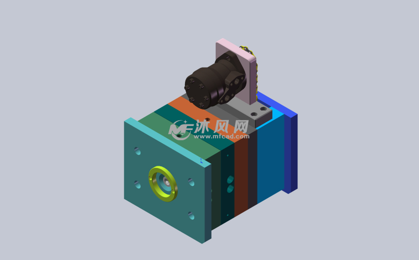 1出8盖子绞牙模具