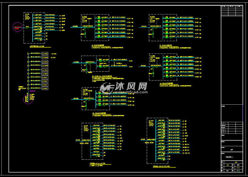 cad建筑图纸 电气工程 住宅建筑电气cad