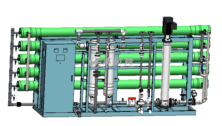 20t每小时反渗透装置系统图