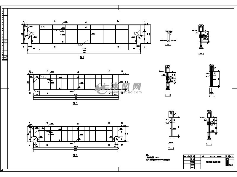 炼钢厂行车梁加固(升级改造)设计 - 工农业建筑图纸 - 沐风网